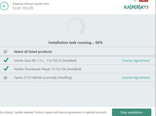 Actualizador de software Kaspersky Programa de actualización de software de Kaspersky