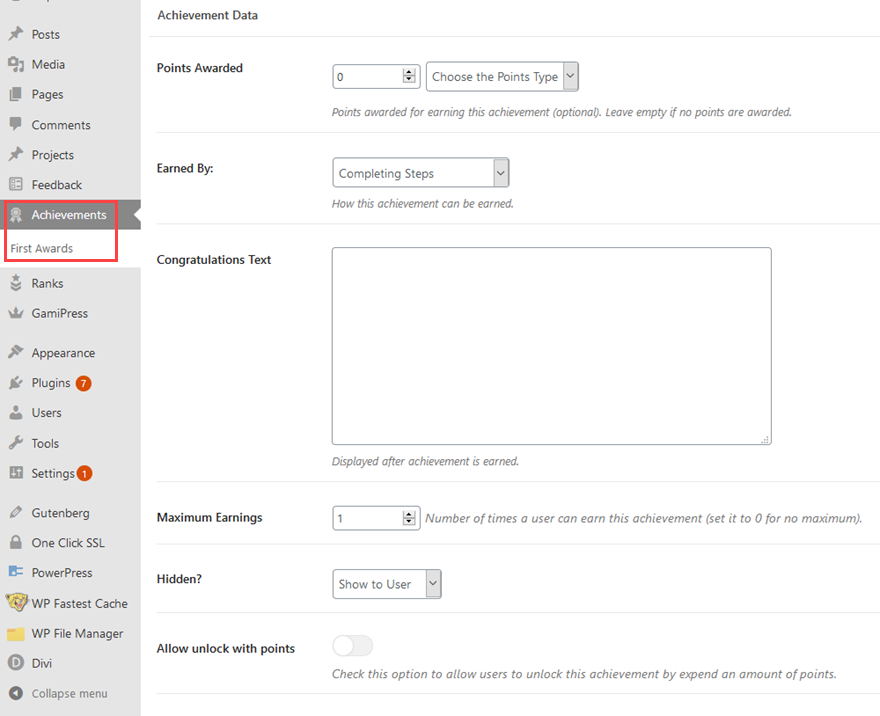 GamiPress WordPress Gamificación