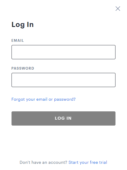 Ingrese sus credenciales.  Arreglar el error de perfil del interruptor de Hulu