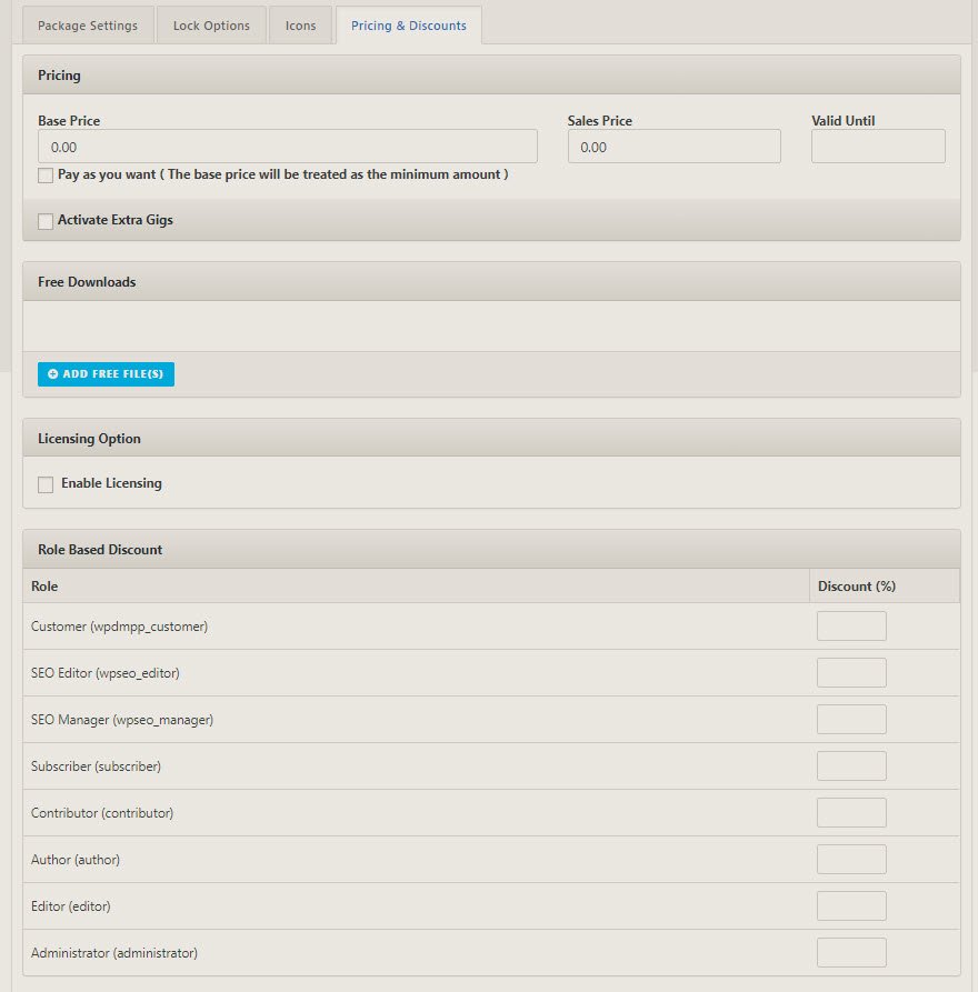 gestor de descargas wordpress