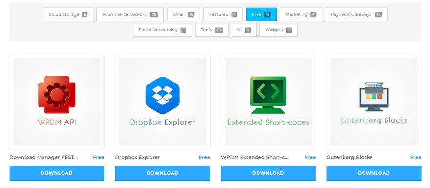 gestor de descargas wordpress