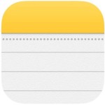 Icono de notas de IOS