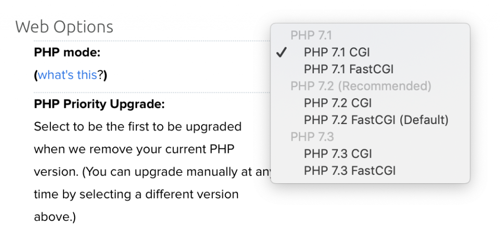 actualizar PHP