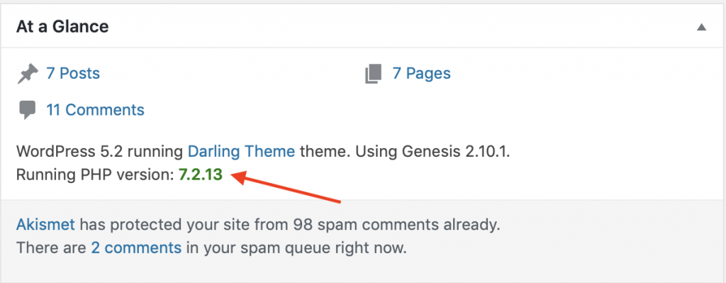 actualizar PHP