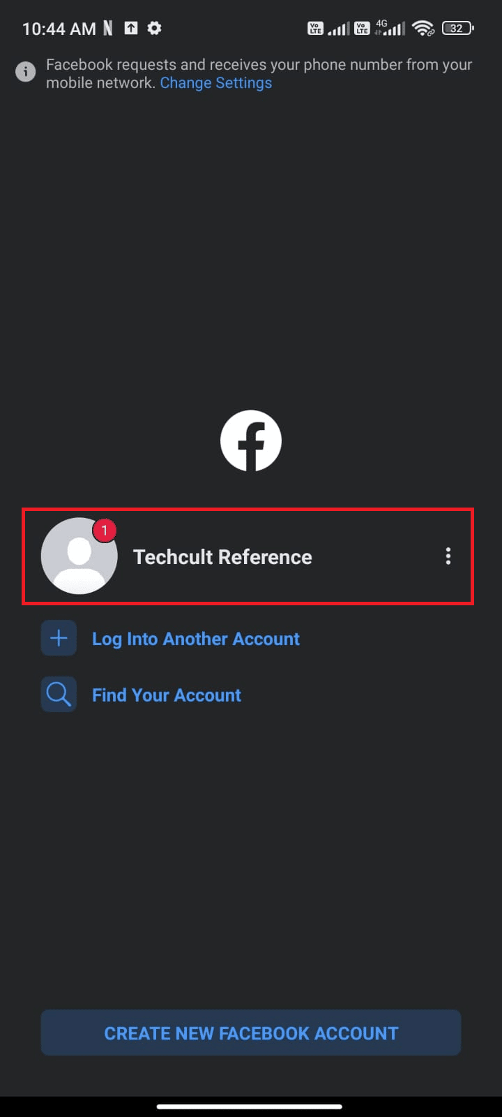 Espere unos segundos y toque su cuenta de Facebook para iniciar sesión nuevamente |  ¿Por qué Facebook Pay no funciona?
