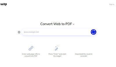 Convertidor de sitio web2PDF Convertidor Web2PDF