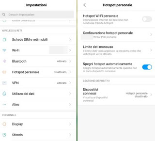 punto de acceso de Android Punto de acceso para Android