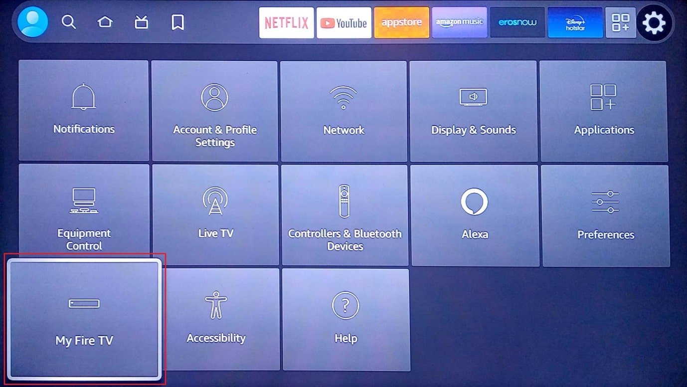 seleccione mi televisor de fuego. cómo mejorar el rendimiento de Firestick
