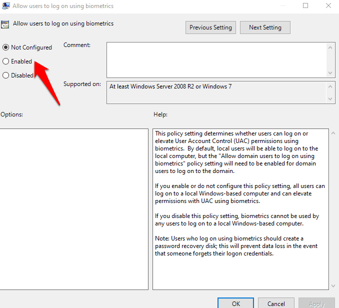 Cómo reparar la huella digital de Windows Hello que no funciona en Windows 10 Recurso Wordpress