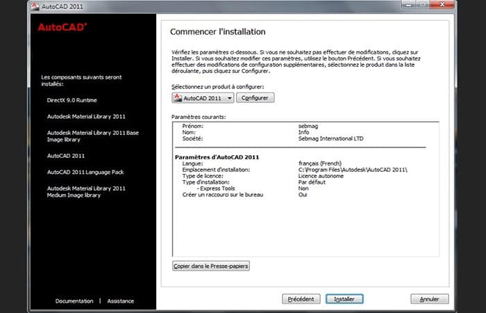 botón configurar