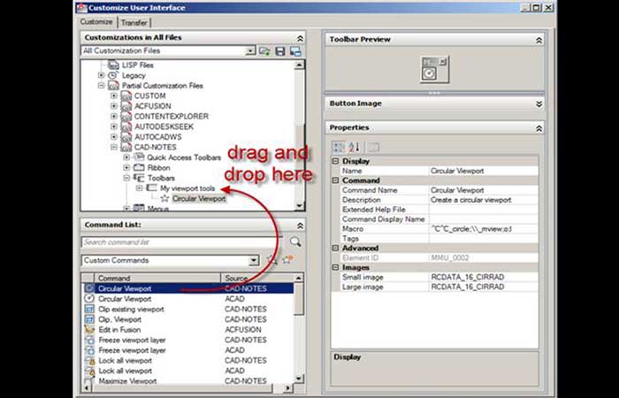Colocar comandos en la barra de herramientas