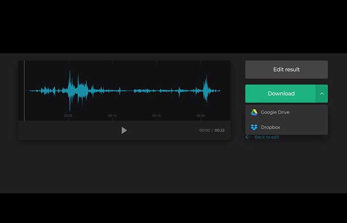 Extraer un audio con Clideo