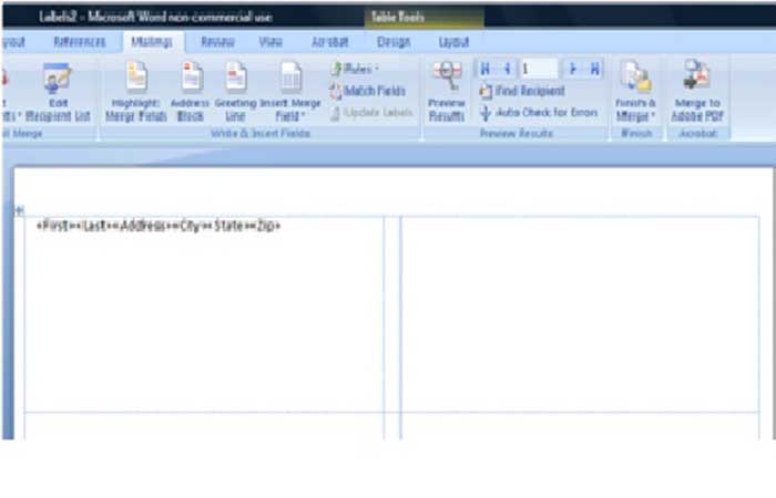 Importar datos de Excel a una tabla de Word