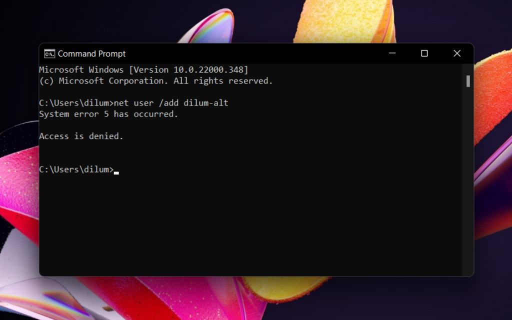 Solucionar el error del sistema 5, acceso denegado en Windows Recurso