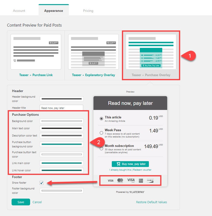 Complemento de WordPress LaterPay