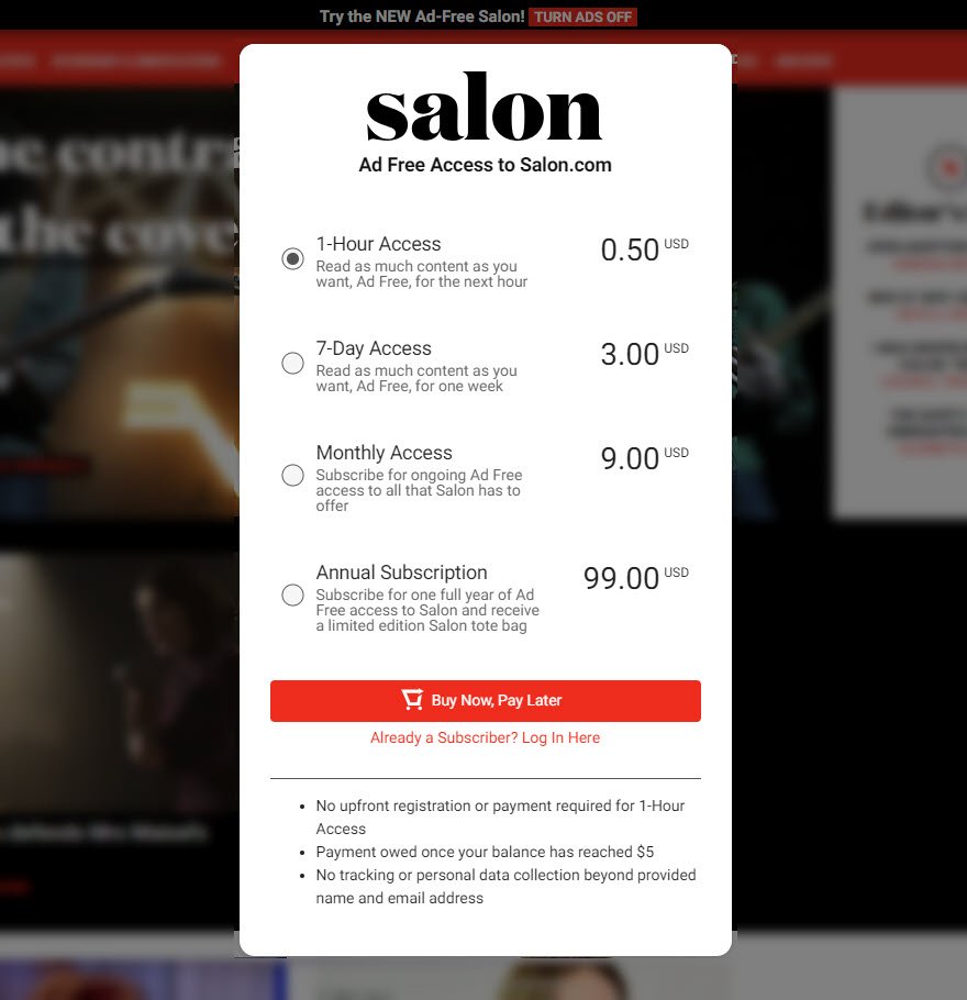 Complemento de WordPress LaterPay