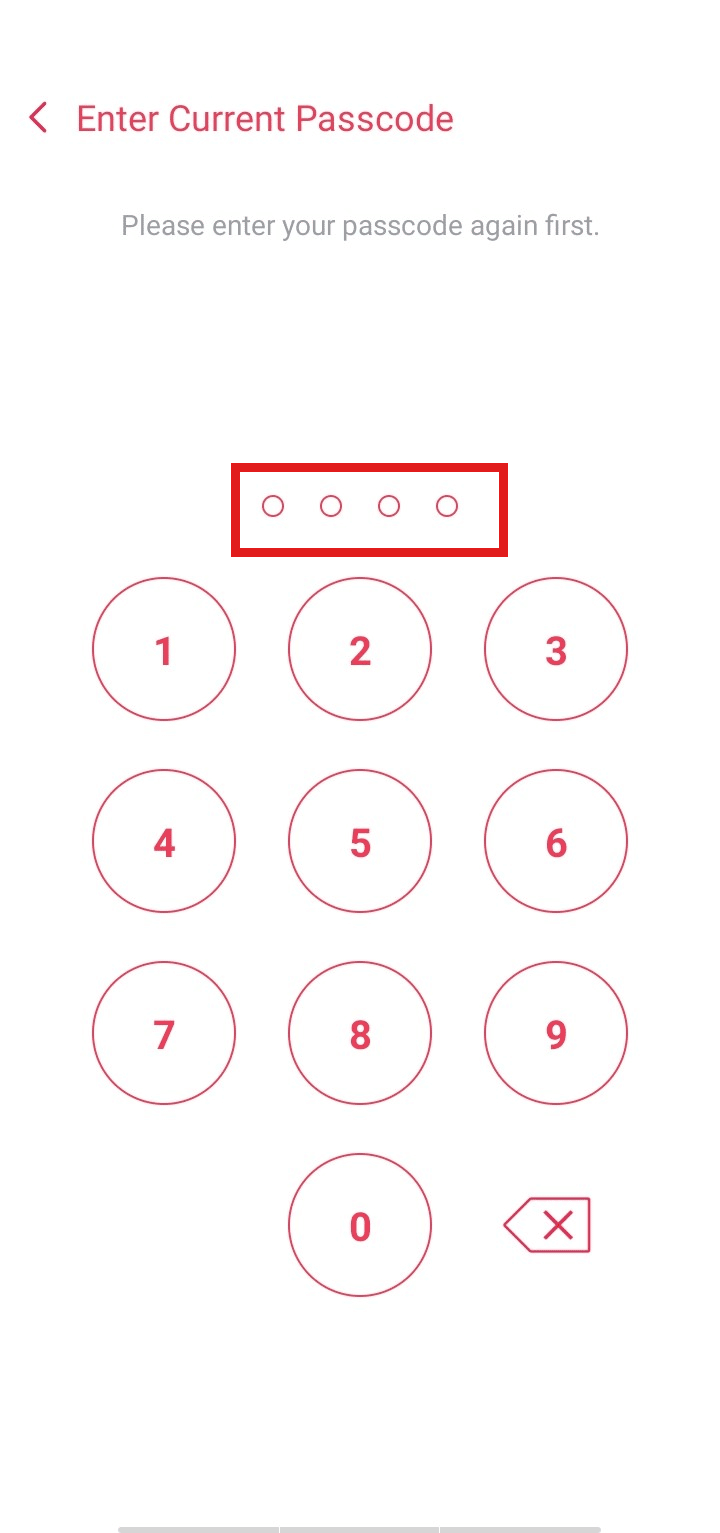 Ingrese el código de acceso actual.  |  Cómo eliminar solo mis ojos en Snapchat