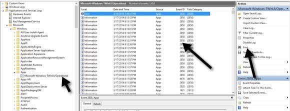 identificador de evento