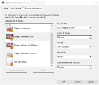 opciones de impresión