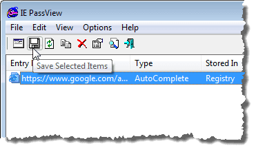 Guardar seleccionado =