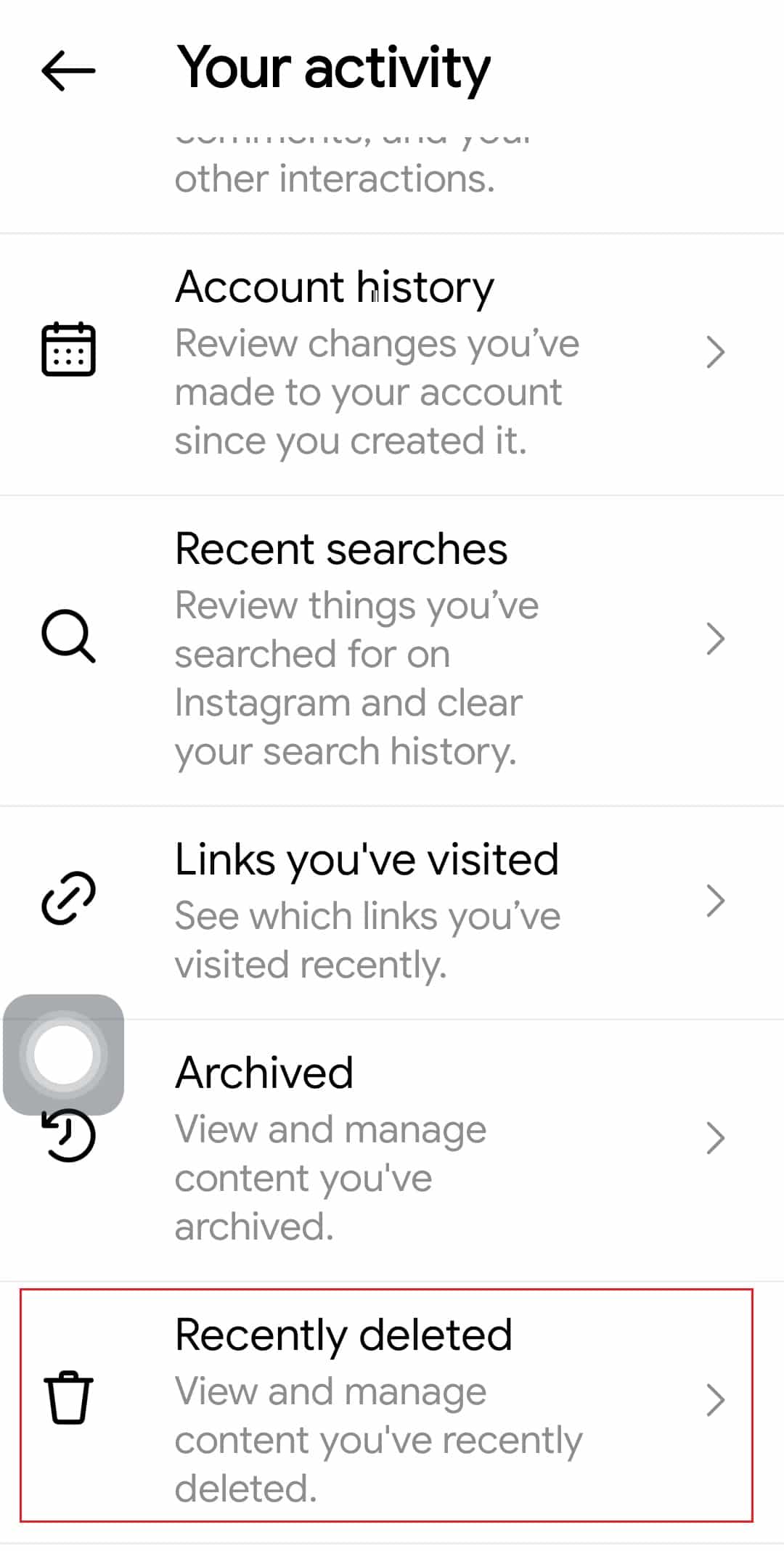 ELIMINAR TU ACTIVIDAD visual data 3