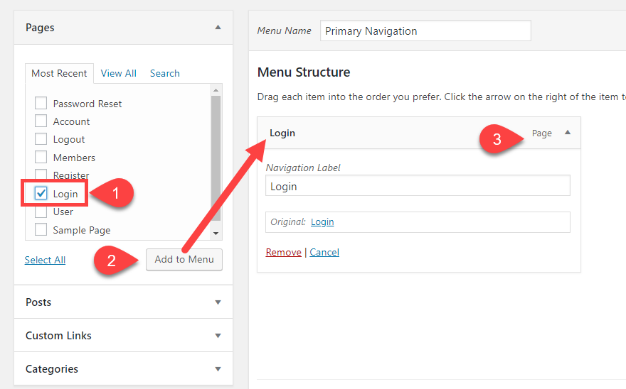 colocando un elemento en nav