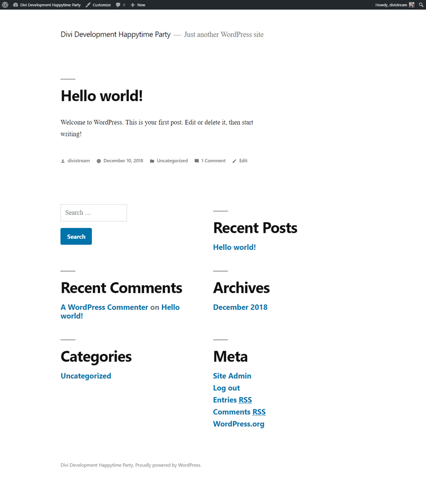 Veinte diecinueve 2019 tema predeterminado
