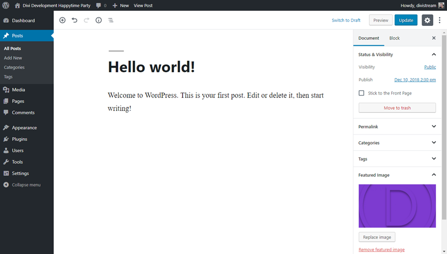 Veinte diecinueve 2019 tema predeterminado