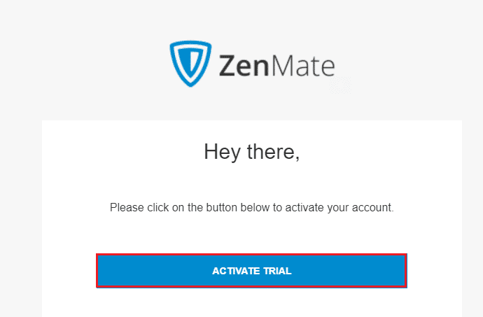 Luego, para verificar el enlace de correo electrónico enviado a su ID de correo electrónico registrado, haga clic en el botón ACTIVAR PRUEBA.  cómo acceder a sitios bloqueados en Chrome