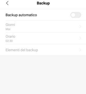 Copia de seguridad de Xiaomi productor de respaldo