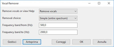 Eliminador de voz de Audacity Complemento de audacia