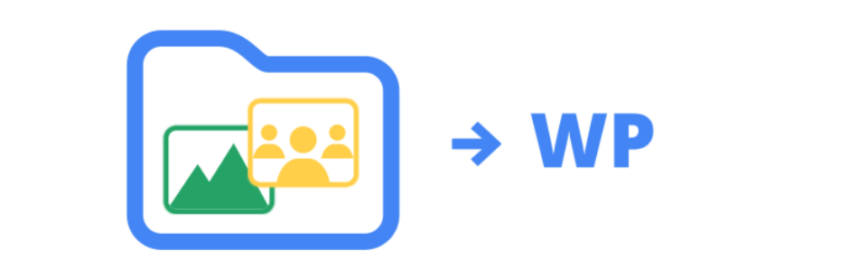 Galería de imágenes y videos del complemento de Google Drive.