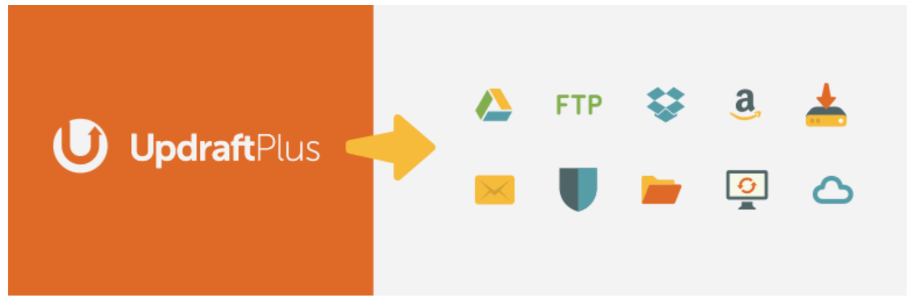 Complemento UpdraftPlus para WordPress.