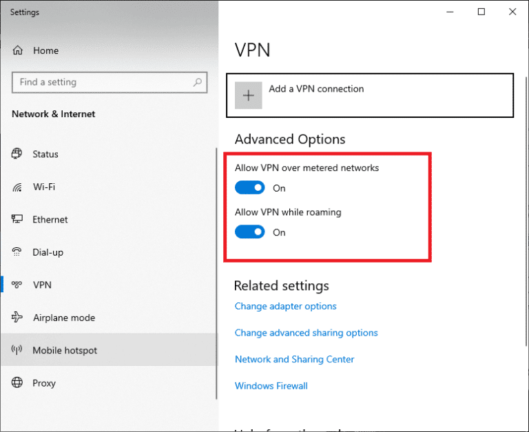   Deshabilita tu VPN