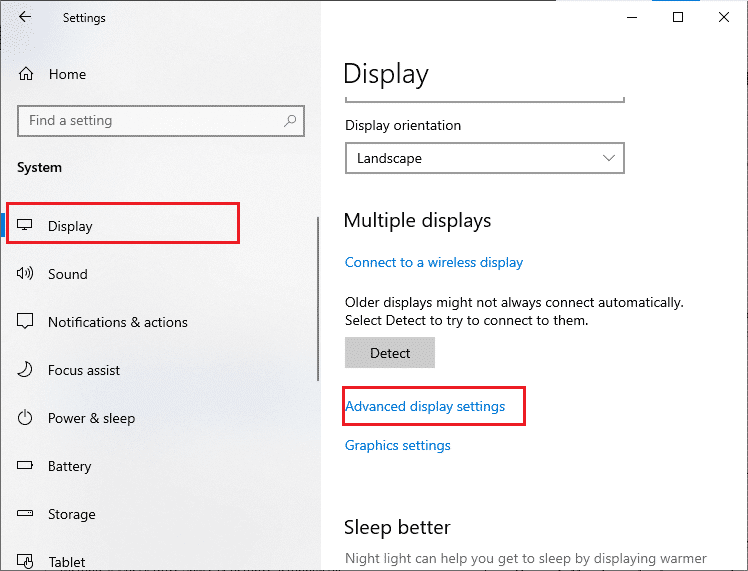 configuración de visualización avanzada