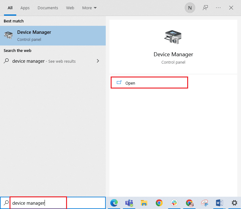 abre el Administrador de dispositivos.  Arreglar controlador IRQL no menos o igual error de Rtwlane Sys