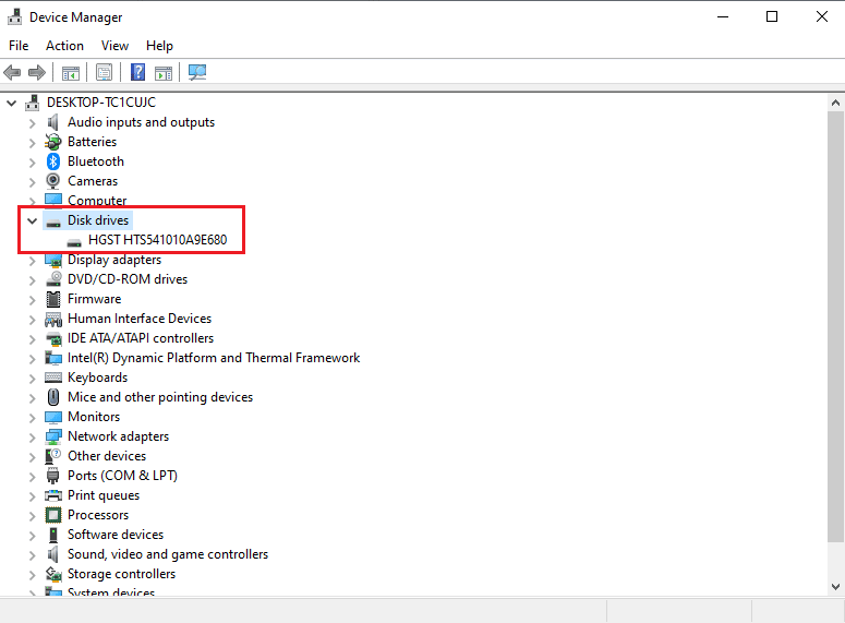 expanda la unidad de disco.  Arreglar controlador IRQL no menos o igual error de Rtwlane Sys