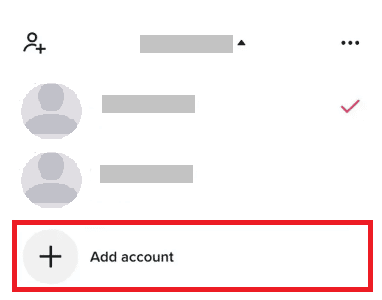 A continuación, toca Agregar cuenta.  |  ¿Cuántas cuentas de TikTok puedes tener?