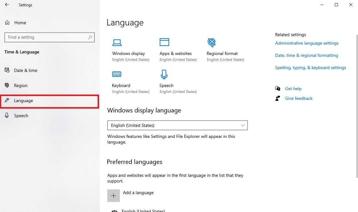 haga clic en el menú Idioma.  Arreglar el código de error 0xc1800103 0x90002