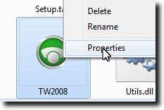 Ver las propiedades del lanzador