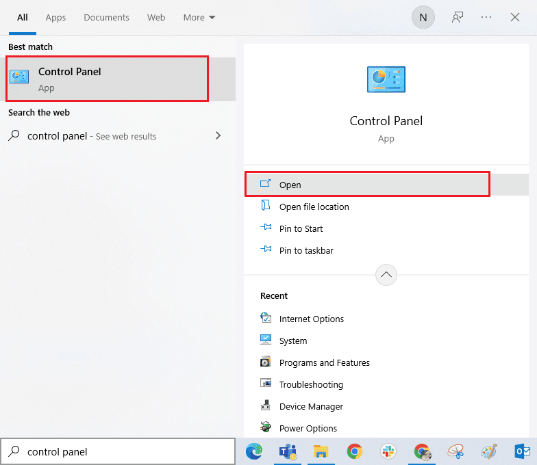 abra el Panel de control.  Cómo reparar el error 0x3a98 en WlanReport