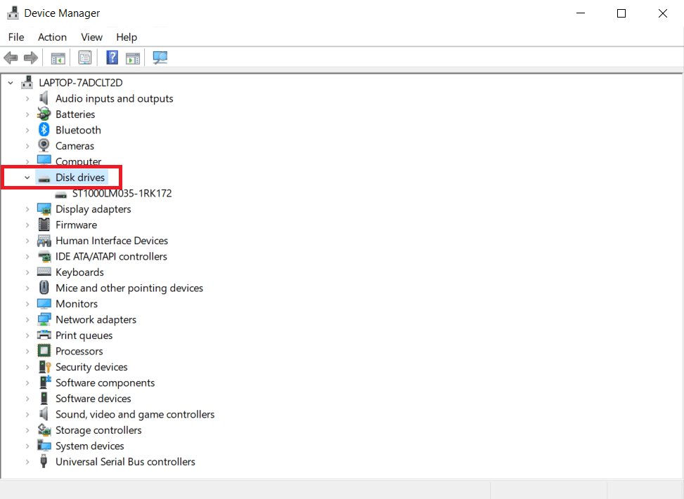 Expanda Unidades de disco. Cómo reparar WD My Passport Ultra no detectado en Windows 10