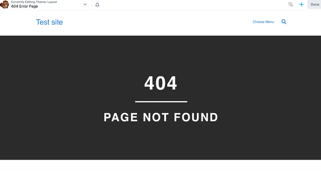 página 404 personalizada en wordpress para construir castores