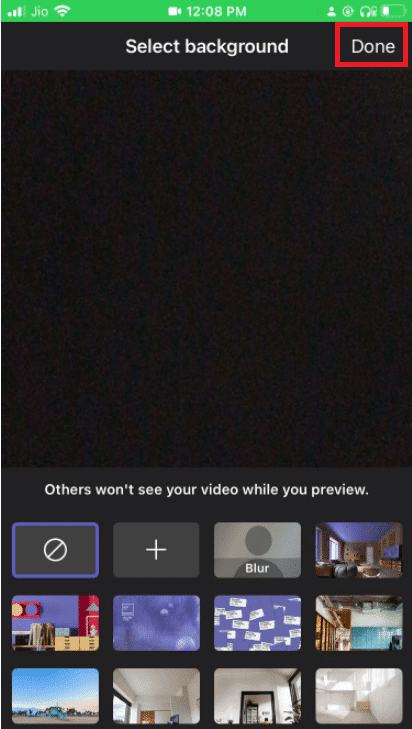 Seleccione la pantalla de fondo