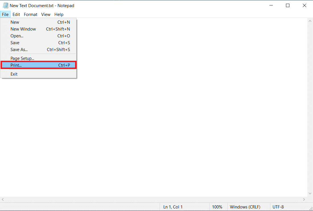 Seleccione Imprimir.  Reparar los servicios de dominio de Active Directory no están disponibles actualmente en Windows 10