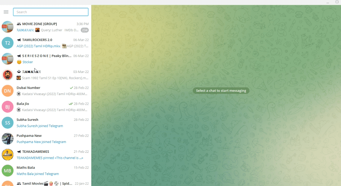 Abra la aplicación Telegram Desktop.  Cómo descargar videos de Telegram