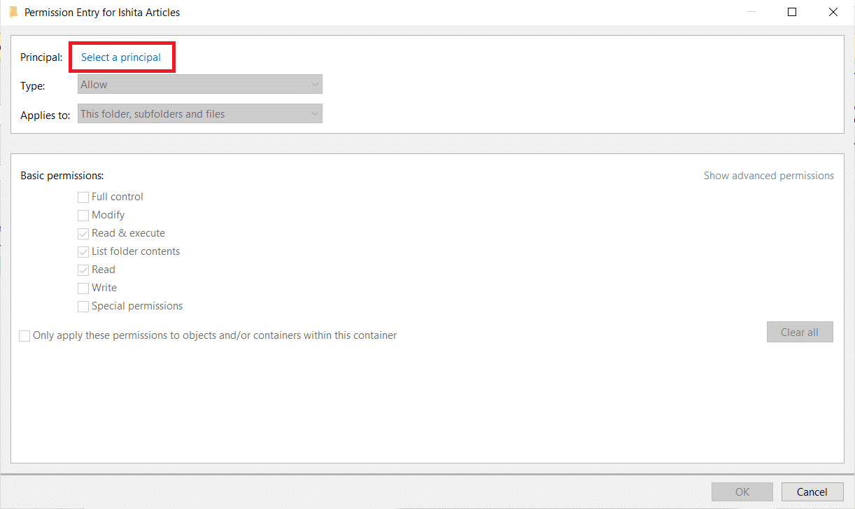 Seleccione una opción principal