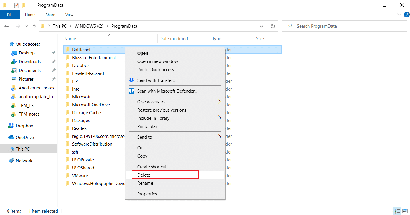 Eliminar opción. Arreglar otra instalación en curso en Windows 10
