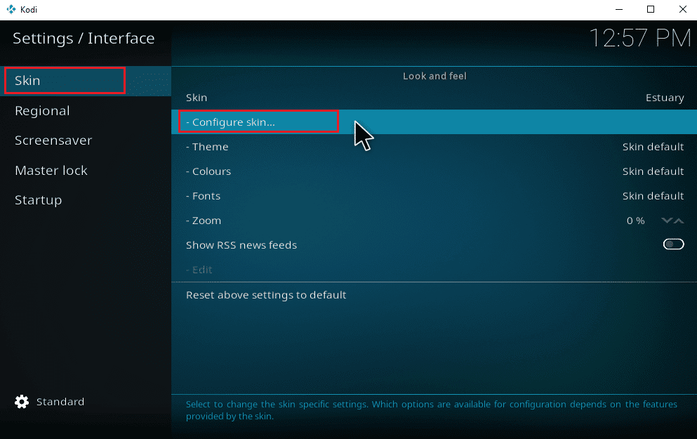 Seleccione la pestaña Máscara y luego haga clic en Configurar máscara.  Cómo agregar música a Kodi