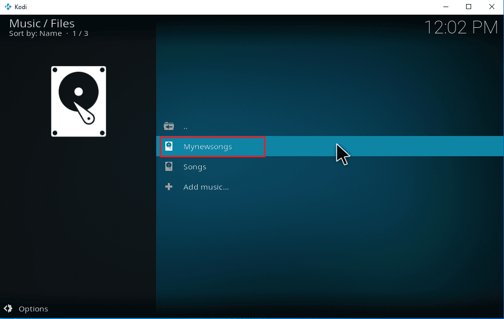 Haga clic derecho en la carpeta deseada